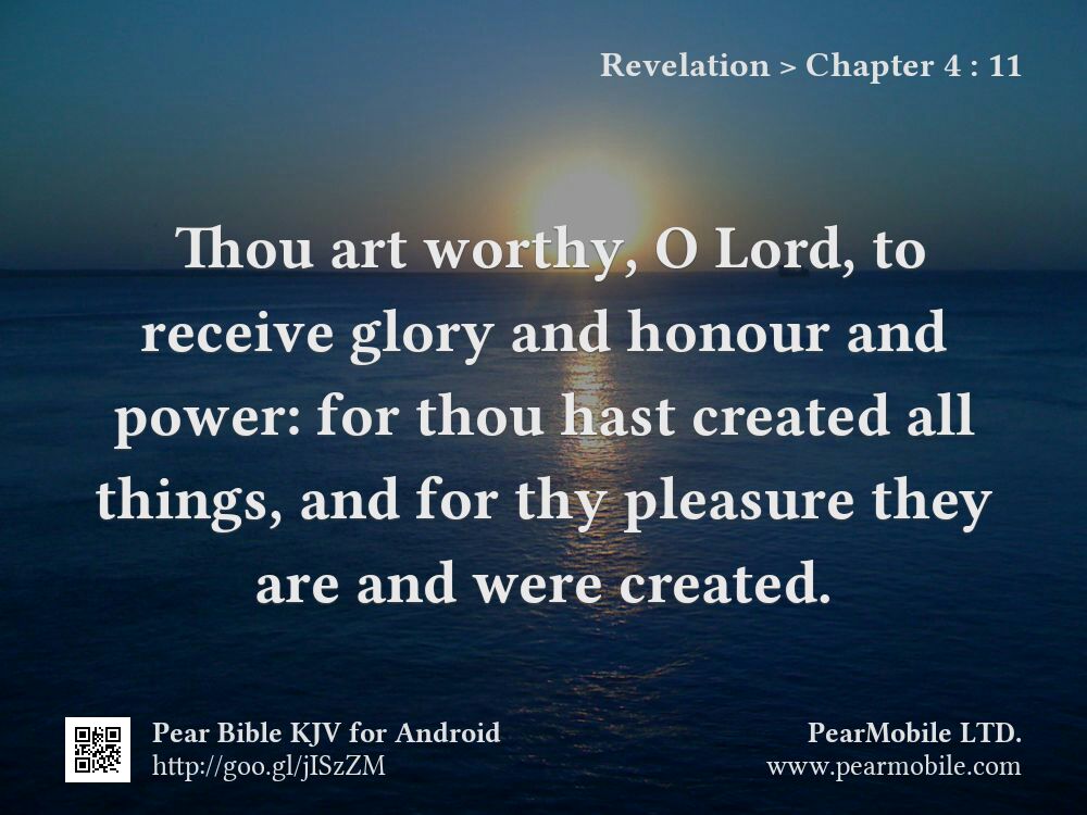 Revelation, Chapter 4:11